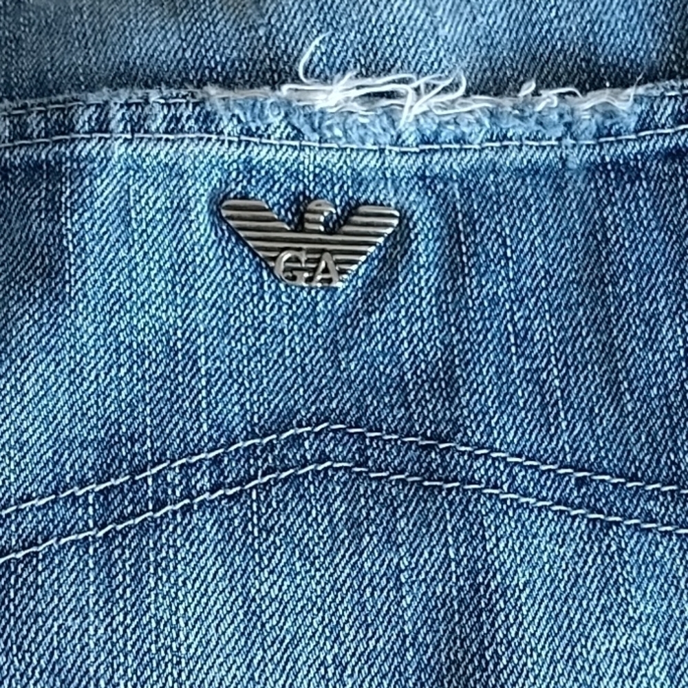 AJ/Armani Distressed Bootcut Jeans sz 32 - Picture 8 of 13